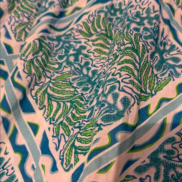 🌴 Lilly Pulitzer Hiedi Cotton Maxi Dress 💙💚 Size 14 so so pretty! ☀️☀️ - Picture 13 of 13